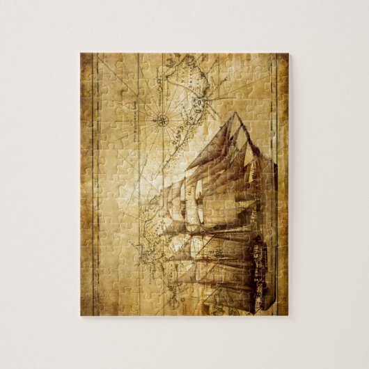 Piratenschiff Puzzle (Vertikal)