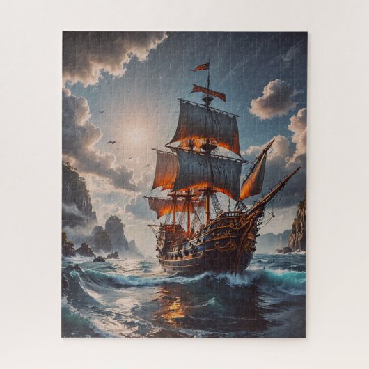 Piratenschiff Puzzle (Vertikal)