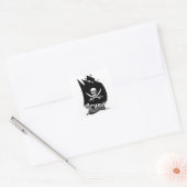 Piratenschiff Quadratischer Aufkleber (Umschlag)