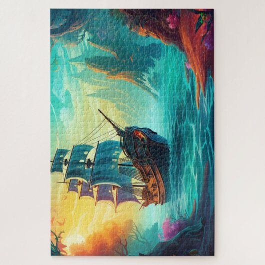 🌅 Piratenschiff Schatzsuche Puzzle (Vertikal)