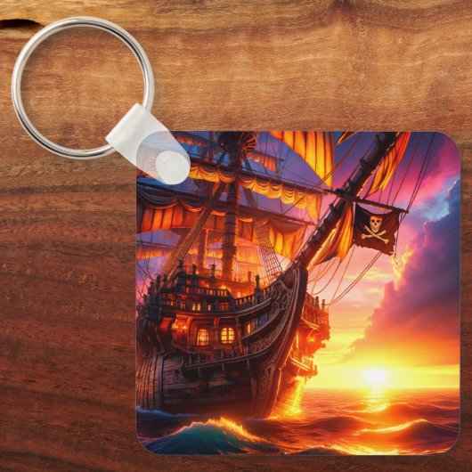 Piratenschiff Schlüsselanhänger (Vorderseite)