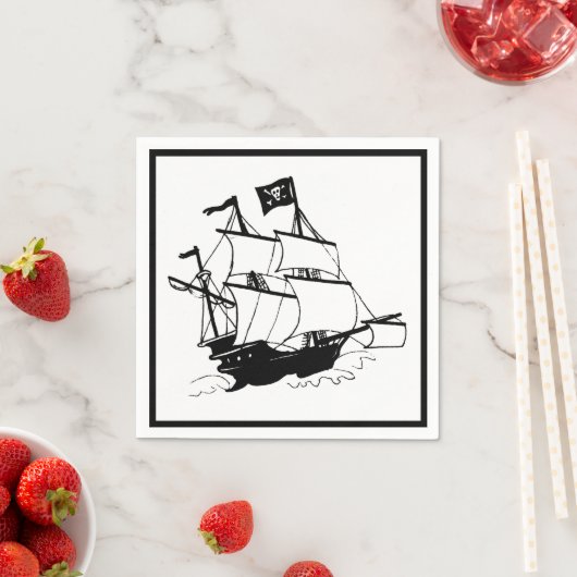 Piratenschiff Serviette (Beispiel)
