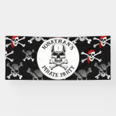 Piratenschiff-Skulls des Party Banner (Horizontal)
