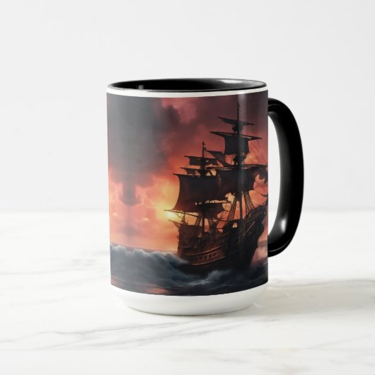 Piratenschiff Stormy - 3 - Tasse (VorderseiteRechts)