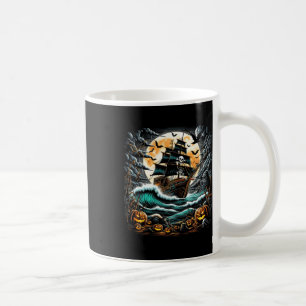 Piratenschiff Sturm Halloween Boot Kapitän Bootfah Kaffeetasse