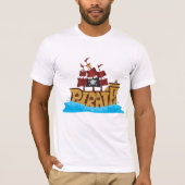 Piratenschiff T - Shirt (Vorderseite)