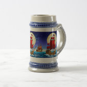Piratenschiff-Tasse Bierglas (VorderseiteRechts)