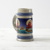 Piratenschiff-Tasse Bierglas (Vorderseite Links)