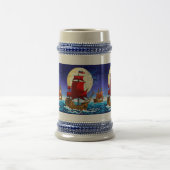 Piratenschiff-Tasse Bierglas (Mittel)