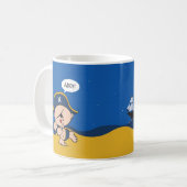 Piratenschiff-Tasse Kaffeetasse (Vorderseite Links)