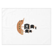 Piratenschiff Tischdecke (Vorderseite (Horizontal))