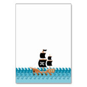Piratenschiff Tischnummer (Rückseite)