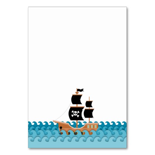Piratenschiff Tischnummer (Rückseite)