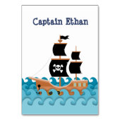 Piratenschiff Tischnummer (Vorderseite)