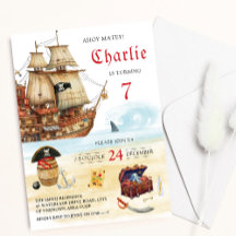 Piratenschiff und Schatztruhe Kindergeburtstag