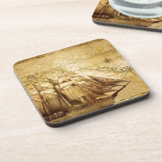 Piratenschiff Untersetzer (Linke Seite)