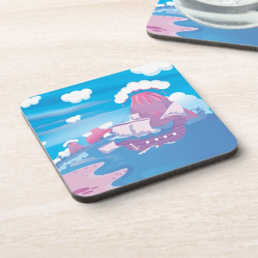 Piratenschiff Untersetzer (Linke Seite)