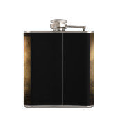Piratenschiff Vinyl eingewickelte Flasche Flachmann (Rückseite)
