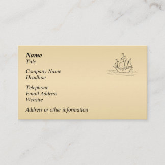 Piratenschiff Visitenkarte