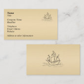 Piratenschiff Visitenkarte (Vorne/Hinten)