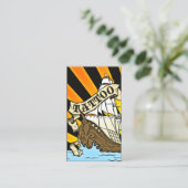 Piratenschiff Visitenkarte (Stehend Vorderseite)