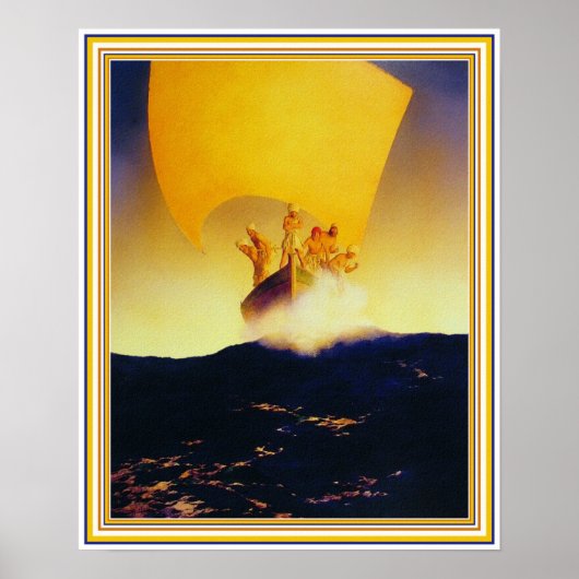 Piratenschiff - von Maxfield Parrish Poster (Vorne)