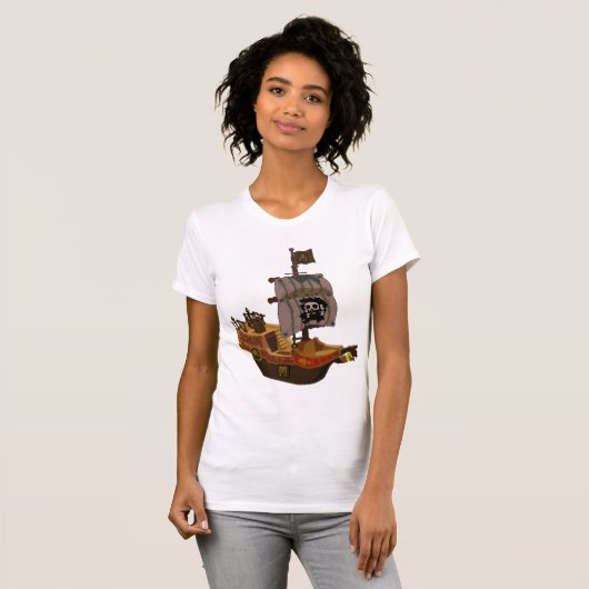 Piratenschiff Womens T - Shirt (Vorne ganz)