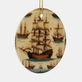 Piratenschiffe des Mittelalters Keramik Ornament (Rechts)