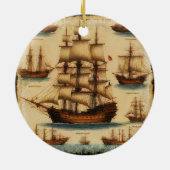 Piratenschiffe des Mittelalters Keramik Ornament (Hinten)