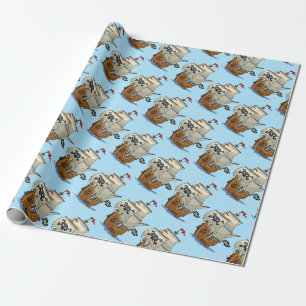 Piratenschiffe Geschenkpapier