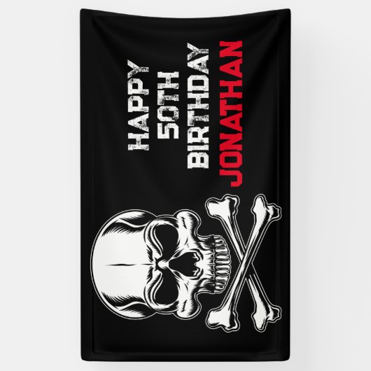 Piratenschiffe zum Geburtstag Banner (Vertikal)