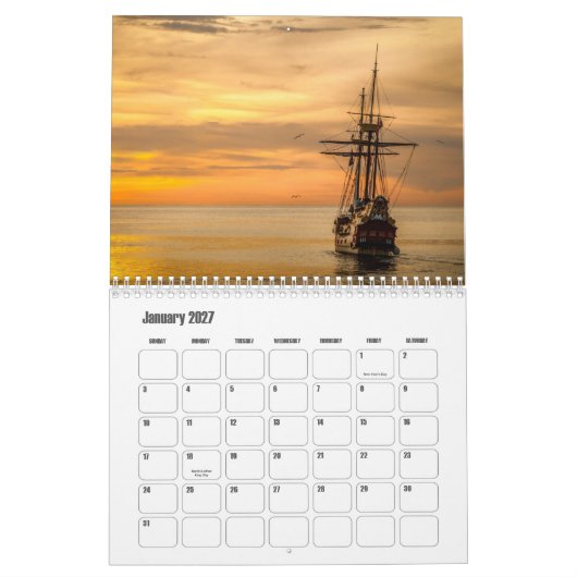 Piratenschifffahrtskalender Kalender (Jan 2027)