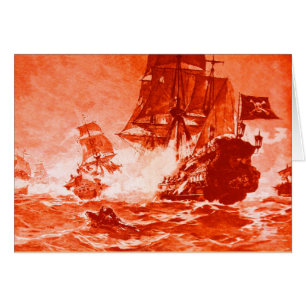 PIRATENSCHIFFSCHLACHT / ANTIK PIRATENSCHATZKARTEN