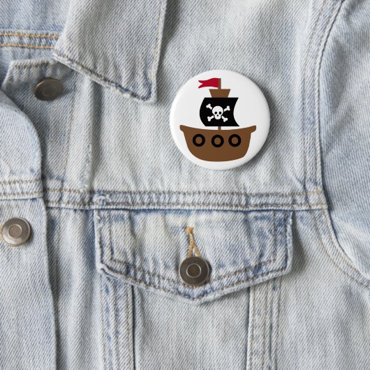 Piratenschiffsknopf Button (Beispiel)