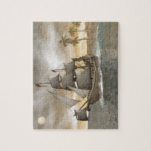 Piratenschiffsverlassen - 3D render.j Puzzle (Vertikal)