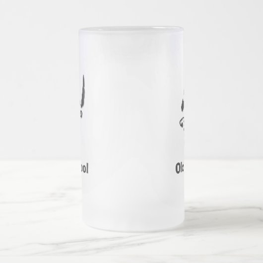 Piratenschule Mattglas Bierglas (Mittel)