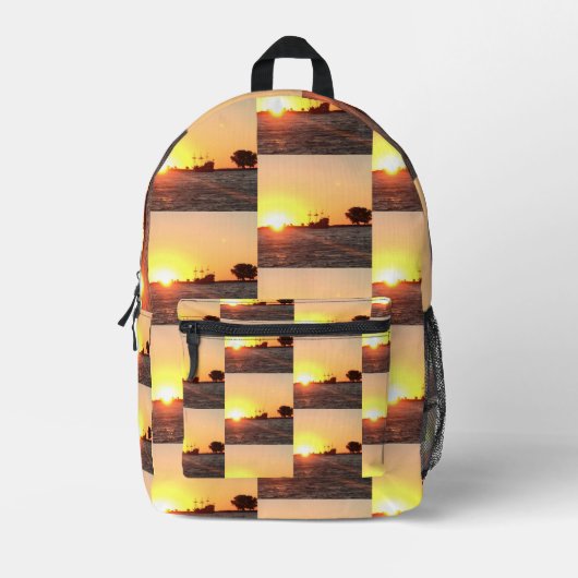 Piratenseele Bedruckter Rucksack (Vorderseite)