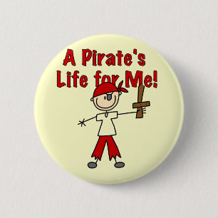 Piratenshirt und Geschenke Button
