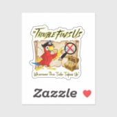 Piratensittich Aufkleber (Blatt)