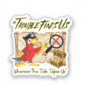 Piratensittich Aufkleber (Vorderseite)