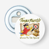 Piratensittich Flaschenöffner (Vorderseite)