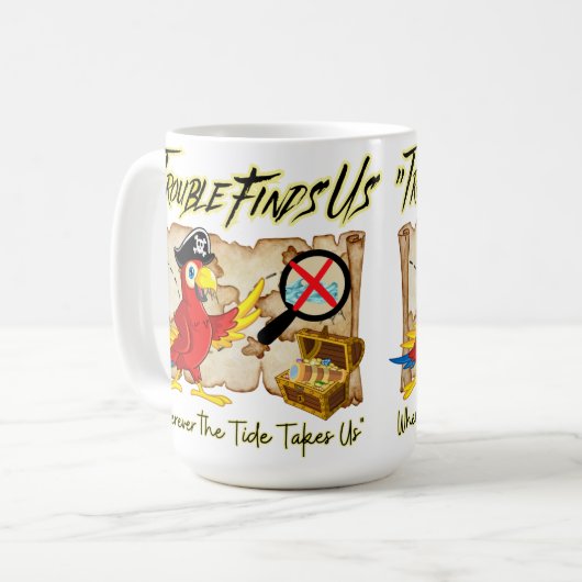 Piratensittich Kaffeetasse (Vorderseite Links)