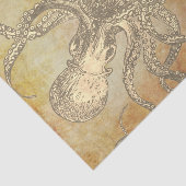 Piratensittich und Oktopus Seidenpapier (Ausschnitt)