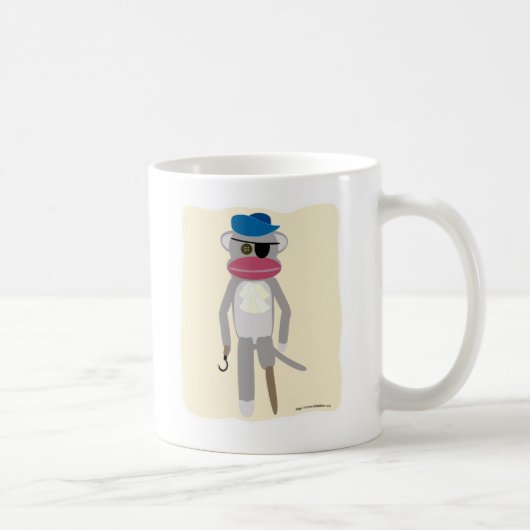 Piratensockenäffchen Kaffeetasse (Rechts)