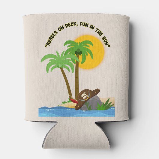 Piratenstrand Dosenkühler (Rückseite)