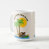 Piratenstrand Kaffeetasse (Vorderseite Links)