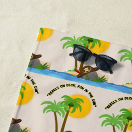 Piratenstrand Strandtuch