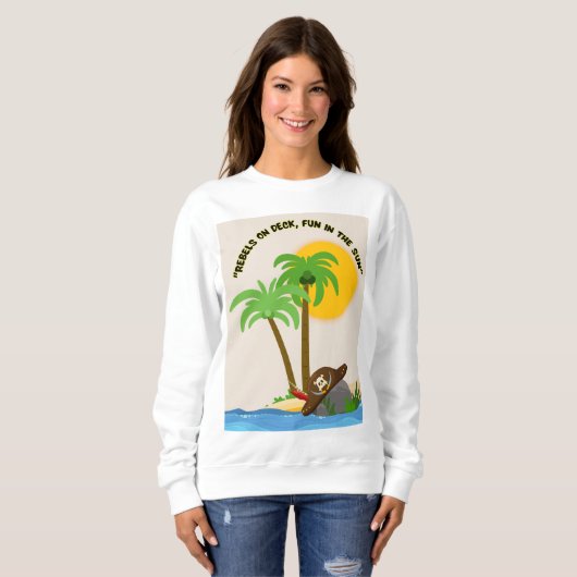 Piratenstrand Sweatshirt (Vorne ganz)