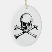 Piratensymbol Keramikornament (Rechts)