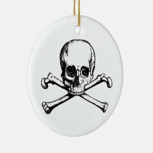 Piratensymbol Keramikornament (Rechts)